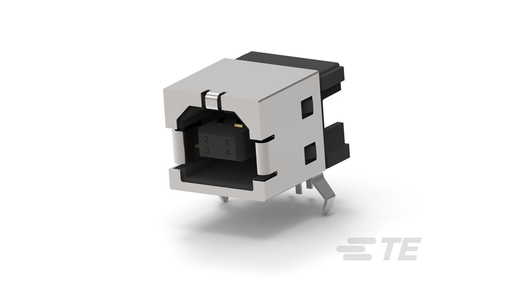 292304-3 | TE Connectivity STD USB TYPE B R A T H USB Connector ...